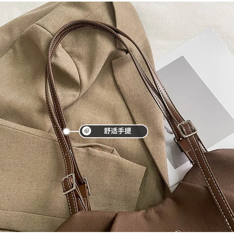 Large Capacity PU Leather Commuter Handbag for Women - Versatile, Stylish Casual Shoulder Bag, Personalized Armpit Bag showcase 10