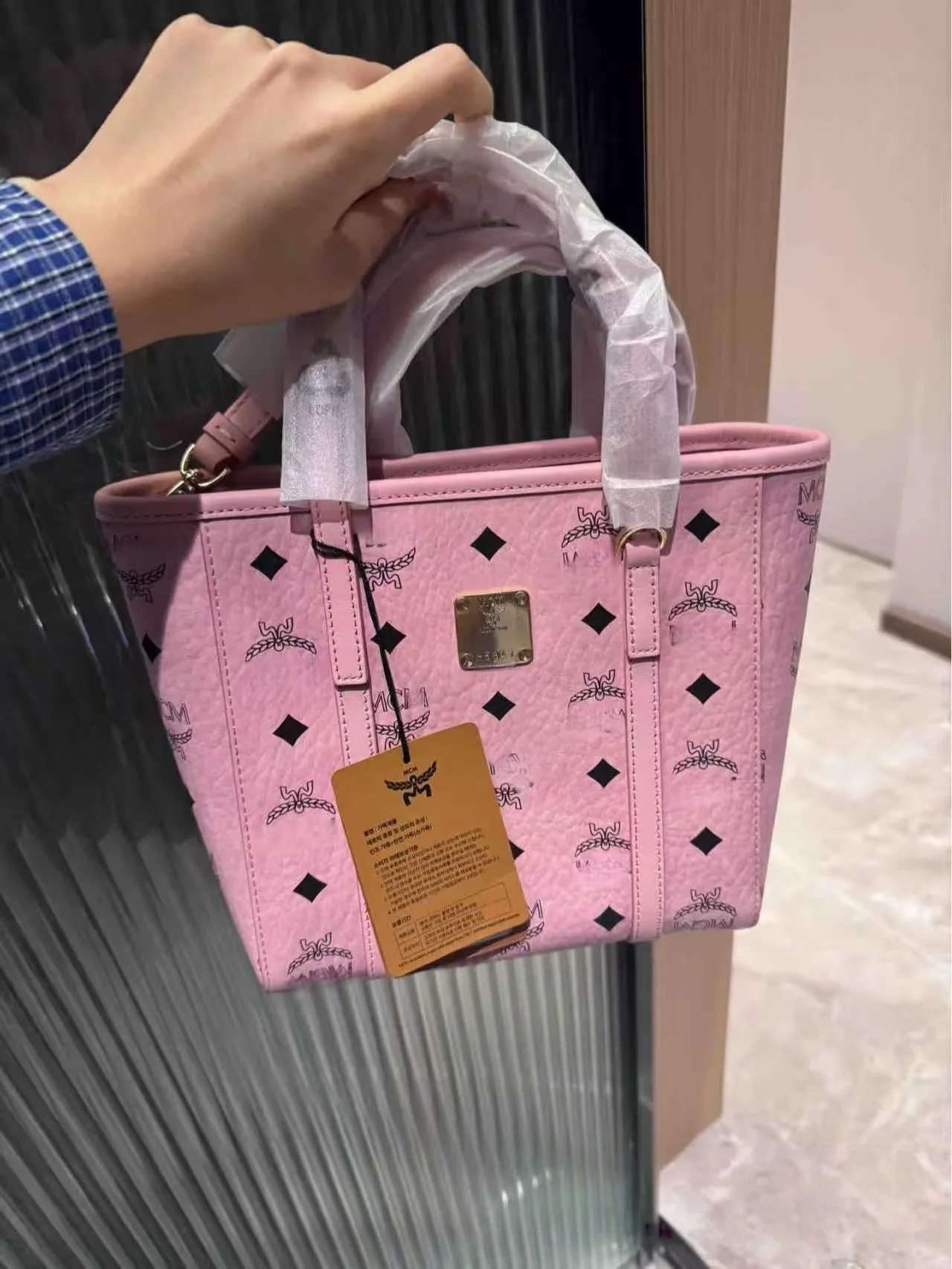 Mc Home 2025 New Style Basket Print Handheld Tote Bag - Versatile Commuter Single Shoulder Crossbody Bag, Light Luxury Design thumbnail 6