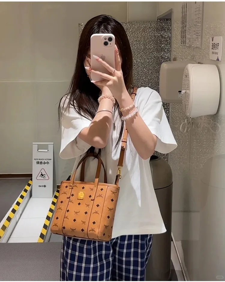 Mc Home 2025 New Style Basket Print Handheld Tote Bag - Versatile Commuter Single Shoulder Crossbody Bag, Light Luxury Design showcase 9