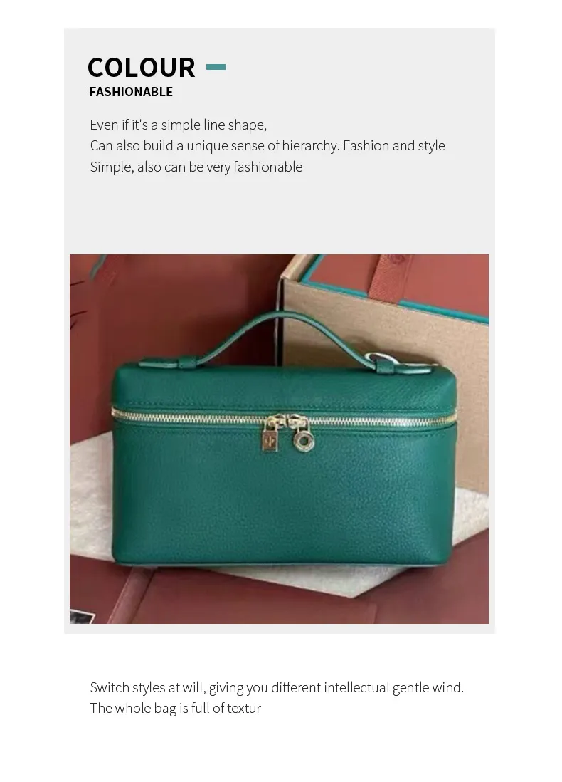 Italian Lp19 Pebbled Leather Handbag - Versatile Single Shoulder Crossbody Bag for Women, Chic and Light Luxury Style showcase 9