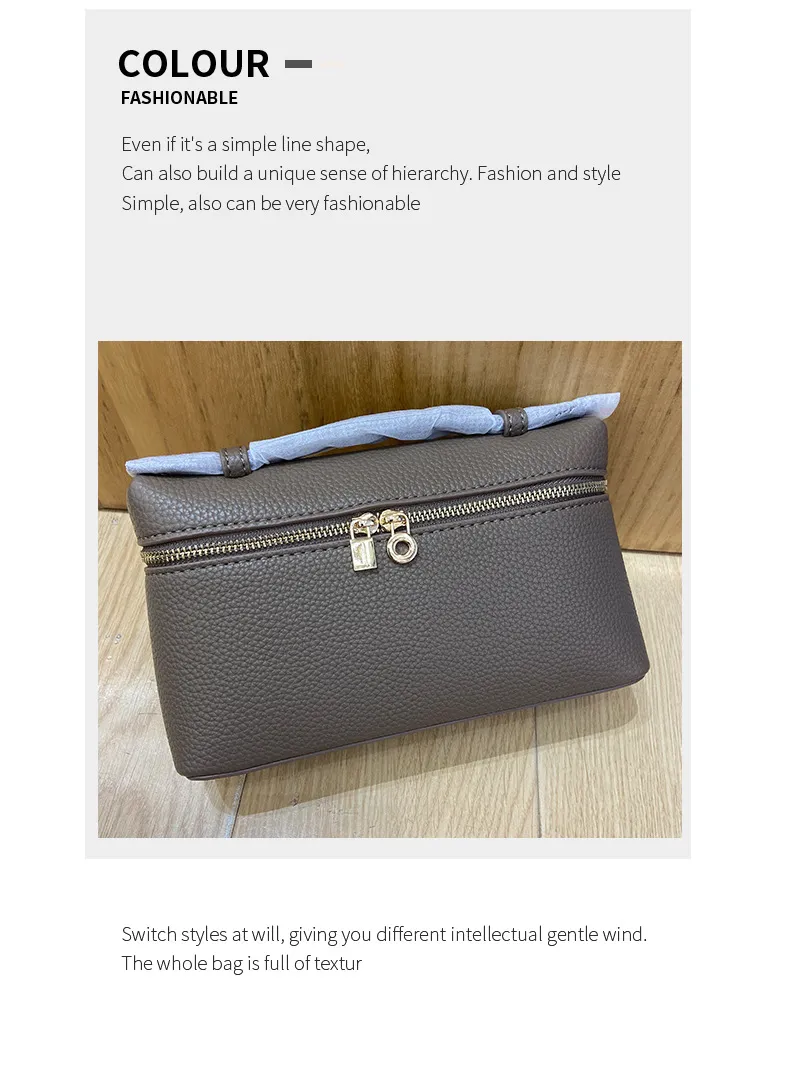 Italian Lp19 Pebbled Leather Handbag - Versatile Single Shoulder Crossbody Bag for Women, Chic and Light Luxury Style showcase 13