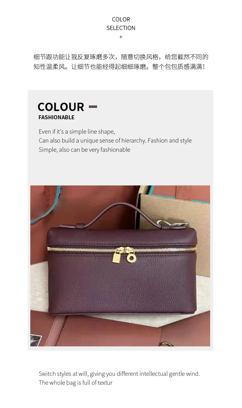 Italian Lp19 Pebbled Leather Handbag - Versatile Single Shoulder Crossbody Bag for Women, Chic and Light Luxury Style showcase 7