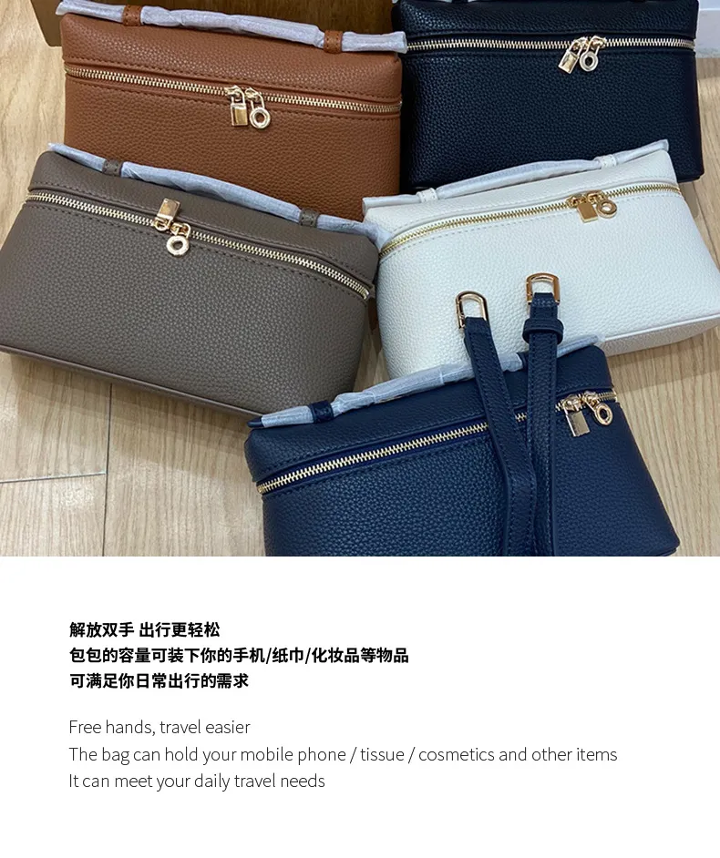 Italian Lp19 Pebbled Leather Handbag - Versatile Single Shoulder Crossbody Bag for Women, Chic and Light Luxury Style showcase 5