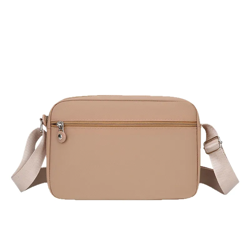 Women's Fashion Nylon Small Square Bag - Trendy Mom Crossbody & Shoulder Bag with Canvas Accents, Perfect for Phone & Coins thumbnail 5