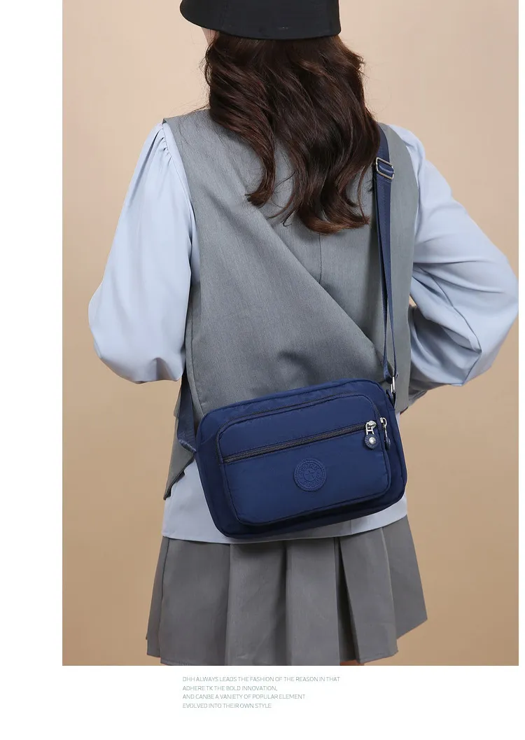 Women's Fashion Nylon Small Square Bag - Trendy Mom Crossbody & Shoulder Bag with Canvas Accents, Perfect for Phone & Coins showcase 14