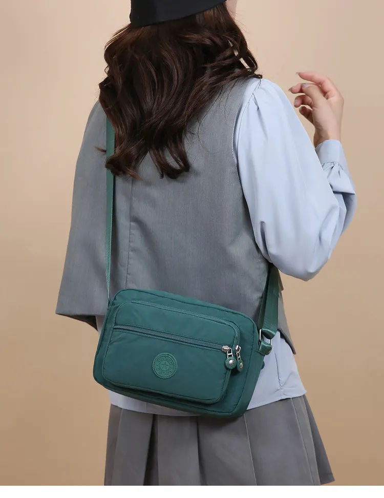 Women's Fashion Nylon Small Square Bag - Trendy Mom Crossbody & Shoulder Bag with Canvas Accents, Perfect for Phone & Coins showcase 20