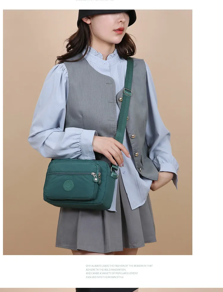 Women's Fashion Nylon Small Square Bag - Trendy Mom Crossbody & Shoulder Bag with Canvas Accents, Perfect for Phone & Coins showcase 19