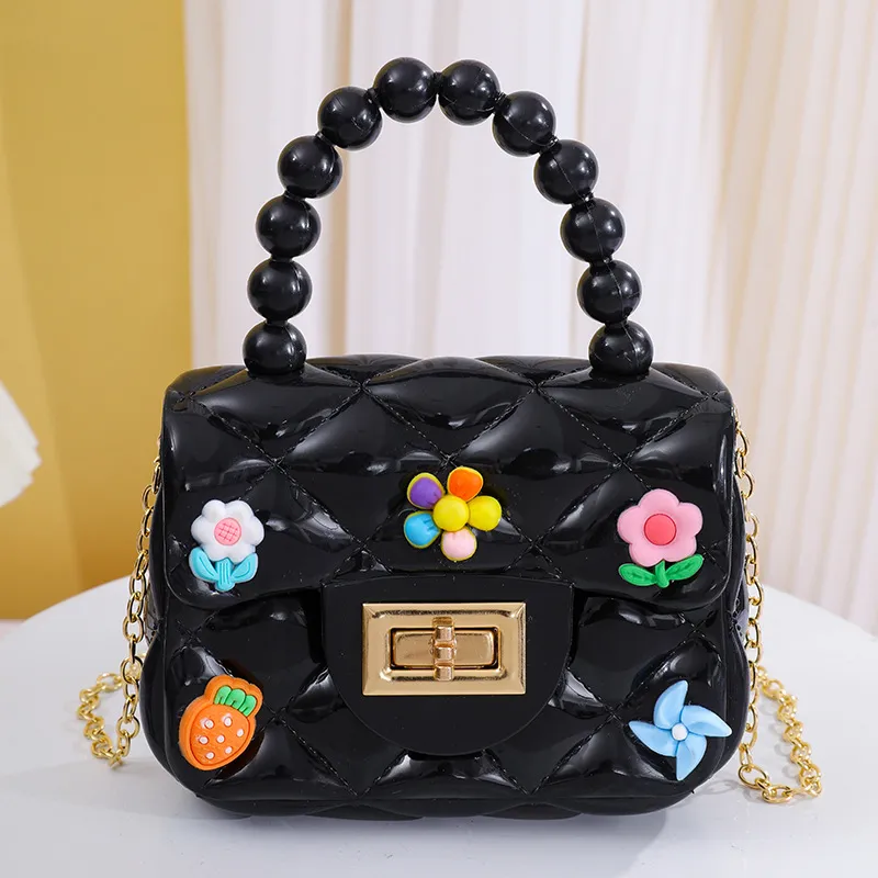 Handmade Patch Mini Crossbody Bag for Women & Children, Cute Jelly Coin Purse with Chain, Fashionable Small Shoulder Bag for Daily Use thumbnail 8