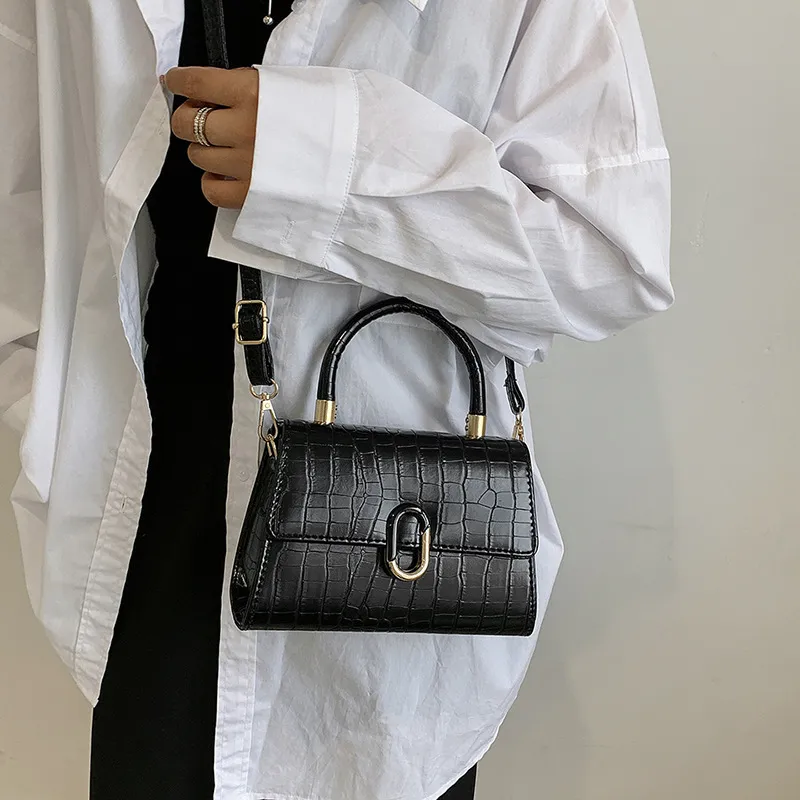 Women's Crocodile Pattern Small Square Crossbody Handbag 2025 - Versatile Fashionable Shoulder Bag for Ladies, Elegant Handheld Purse showcase 12