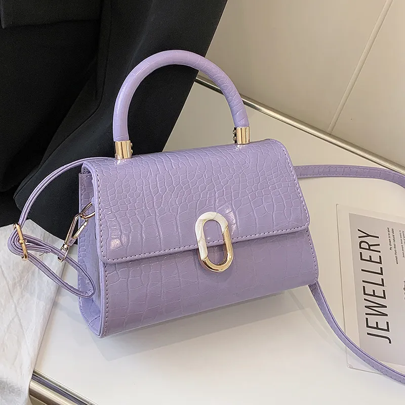 Women's Crocodile Pattern Small Square Crossbody Handbag 2025 - Versatile Fashionable Shoulder Bag for Ladies, Elegant Handheld Purse showcase 18