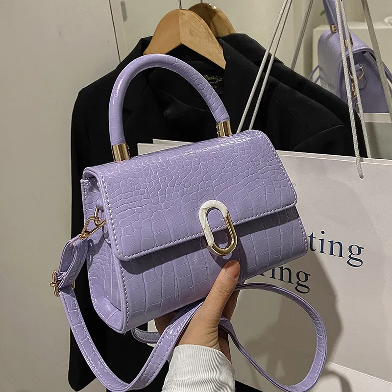 Women's Crocodile Pattern Small Square Crossbody Handbag 2025 - Versatile Fashionable Shoulder Bag for Ladies, Elegant Handheld Purse thumbnail 8