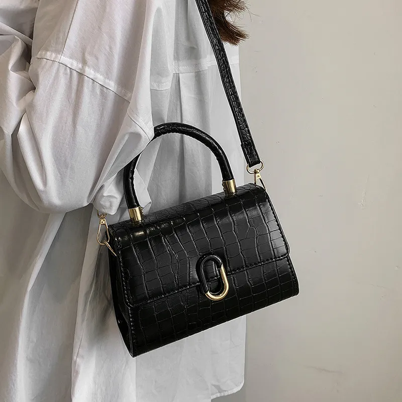 Women's Crocodile Pattern Small Square Crossbody Handbag 2025 - Versatile Fashionable Shoulder Bag for Ladies, Elegant Handheld Purse thumbnail 10