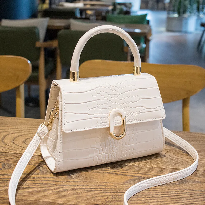 Women's Crocodile Pattern Small Square Crossbody Handbag 2025 - Versatile Fashionable Shoulder Bag for Ladies, Elegant Handheld Purse showcase 4