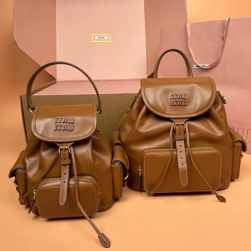 Miu Miu 2025 Canvas Backpack: Large Capacity, Versatile, Portable Shoulder Travel & Commuter Bag for Women - Image 7