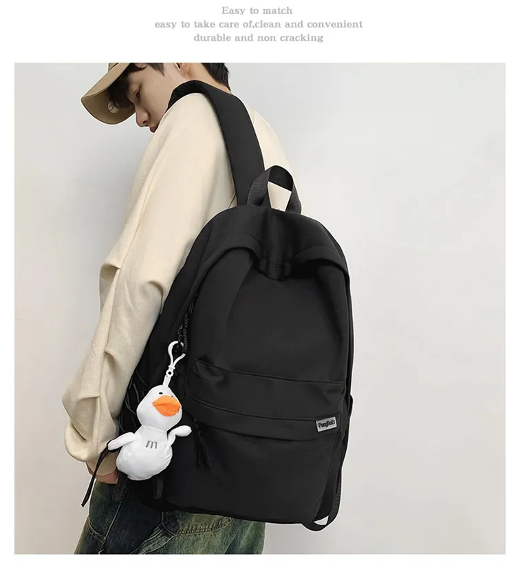 Large Capacity Waterproof Backpack for Men & Women - Japanese Style School Bag for Students, College, Travel, and Laptop showcase 11