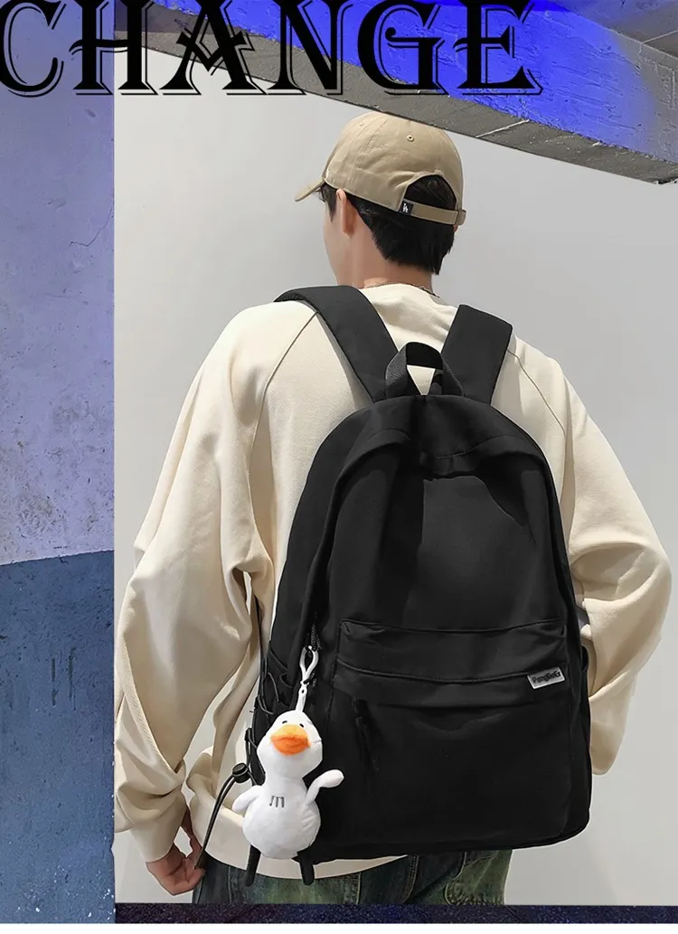 Large Capacity Waterproof Backpack for Men & Women - Japanese Style School Bag for Students, College, Travel, and Laptop showcase 1