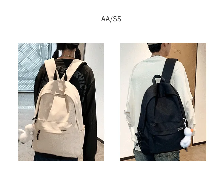 Large Capacity Waterproof Backpack for Men & Women - Japanese Style School Bag for Students, College, Travel, and Laptop showcase 3