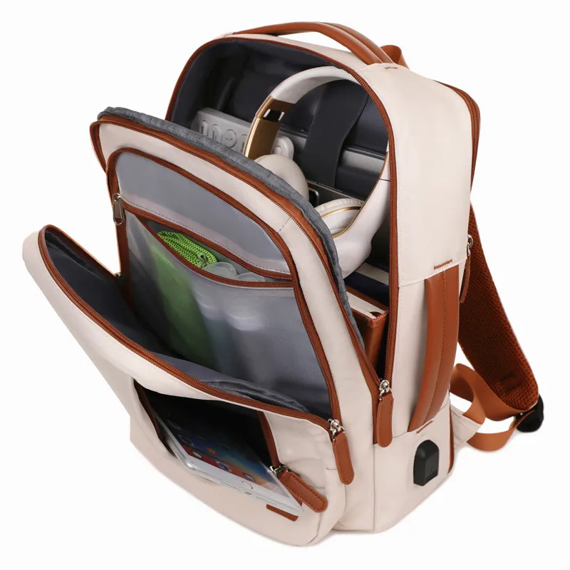 Large Capacity Expandable Business Laptop Backpack - Multi-Compartment, Multi-Functional, Portable Casual Travel Bag for Men & Women thumbnail 4