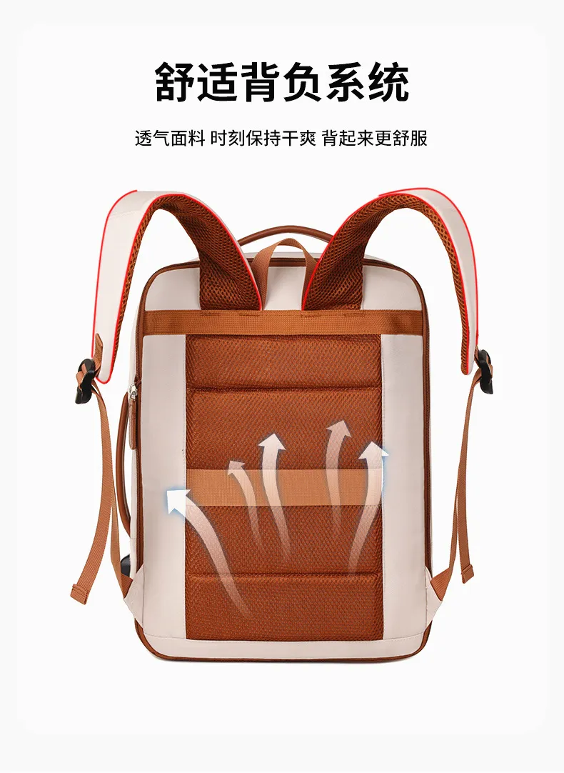 Large Capacity Expandable Business Laptop Backpack - Multi-Compartment, Multi-Functional, Portable Casual Travel Bag for Men & Women showcase 17