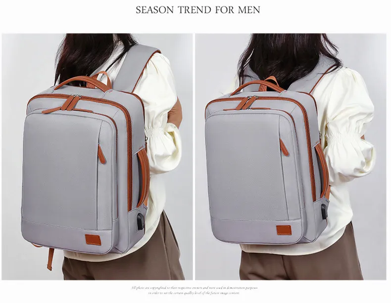 Large Capacity Expandable Business Laptop Backpack - Multi-Compartment, Multi-Functional, Portable Casual Travel Bag for Men & Women showcase 20