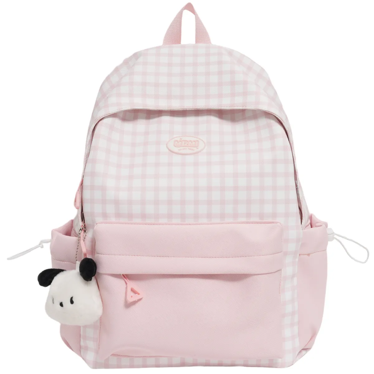 Casual Backpack Large Capacity Plaid Color Block Student School Bag Lightweight and Portable for Men and Women thumbnail 8