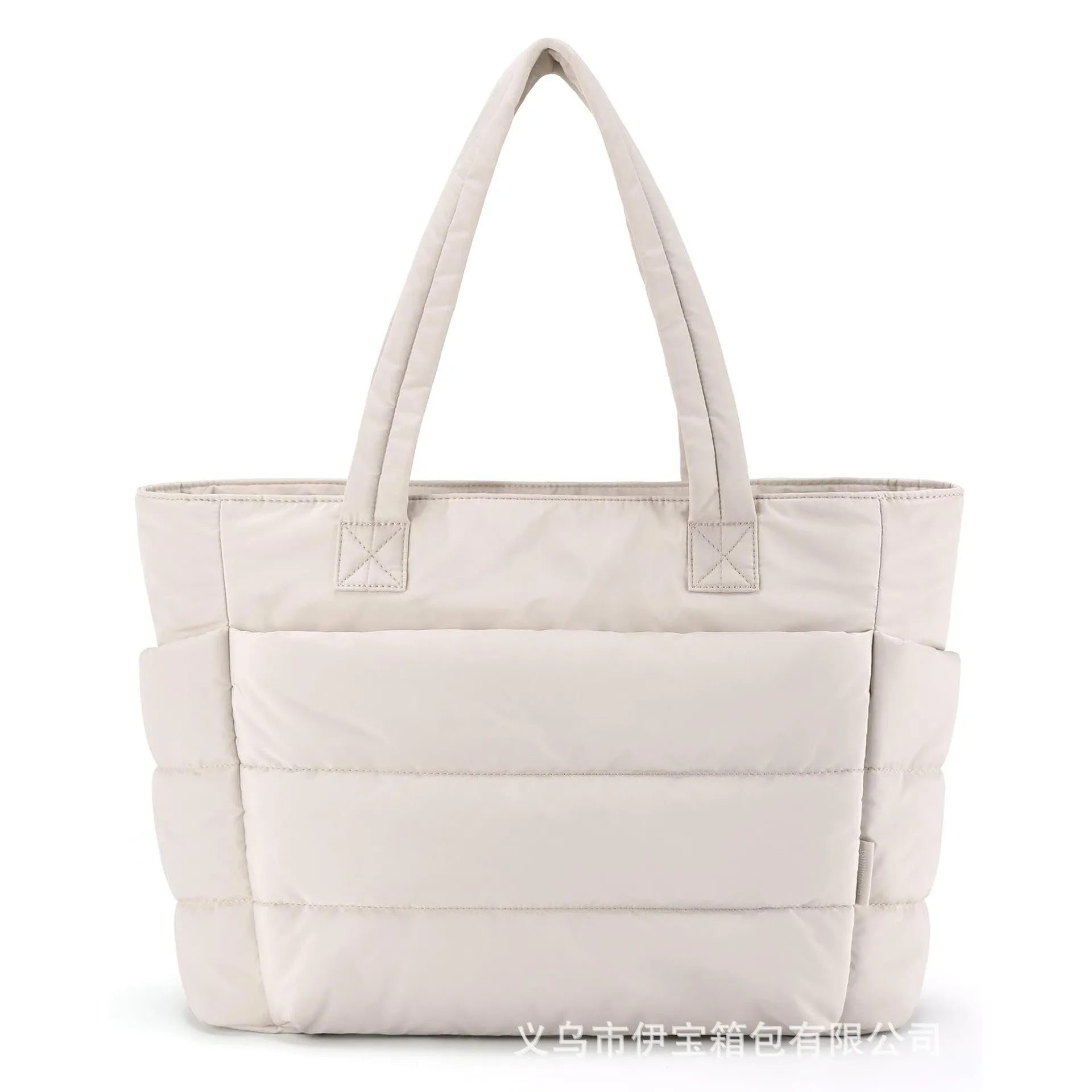 Custom-Made Striped Tote Bag for Women, Large Capacity Fashionable Handbag, Chic Commuter Bag with High-End Feel, Versatile Shoulder Bag for Daily Use - Image 2