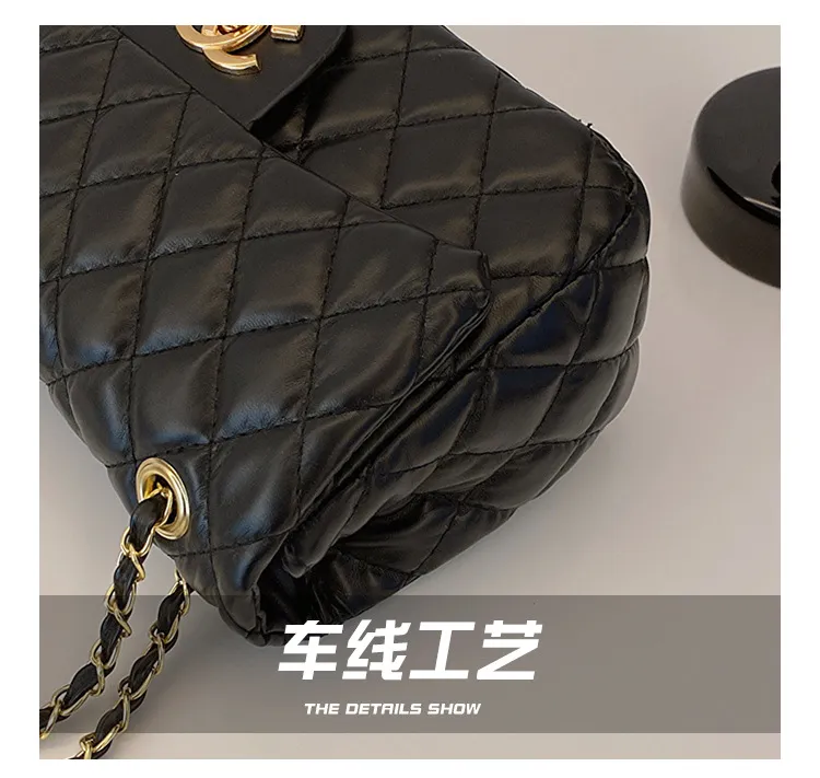 2023 New Fashion Women's Rhombus Shoulder Bag - Elegant Small Square Messenger Bag, Chanel Style Handbag for Versatile Use showcase 4