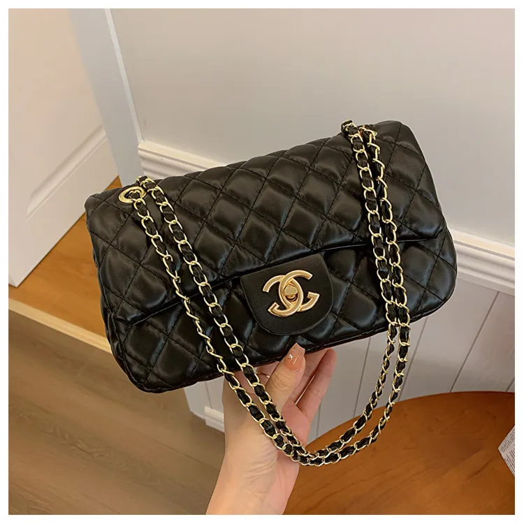 2023 New Fashion Women's Rhombus Shoulder Bag - Elegant Small Square Messenger Bag, Chanel Style Handbag for Versatile Use - Image 9
