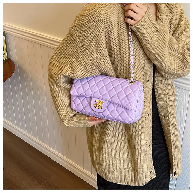 2023 New Fashion Women's Rhombus Shoulder Bag - Elegant Small Square Messenger Bag, Chanel Style Handbag for Versatile Use showcase 11