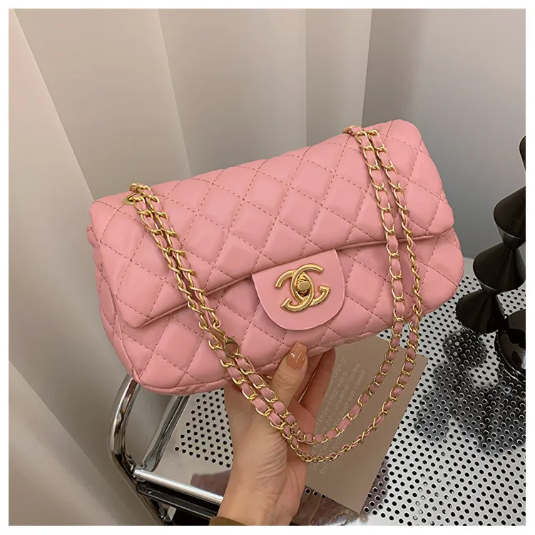 2023 New Fashion Women's Rhombus Shoulder Bag - Elegant Small Square Messenger Bag, Chanel Style Handbag for Versatile Use - Image 6