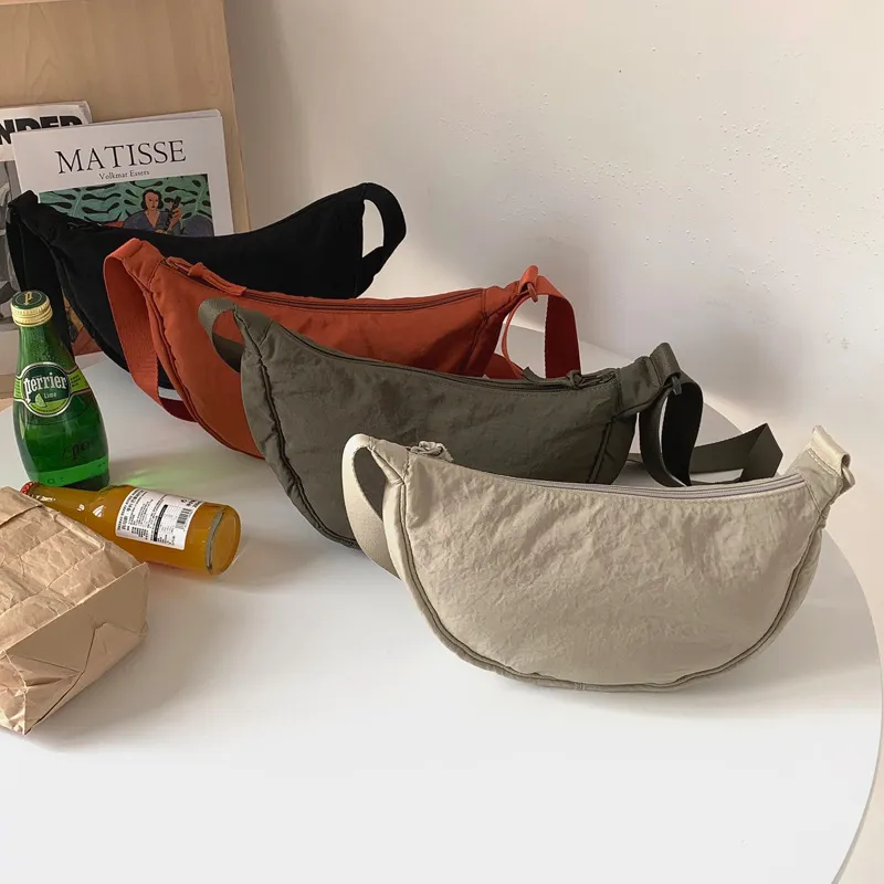U Family Trendy Nylon Crossbody Bag for Women - Lightweight Small Shoulder Bag, Versatile Dumpling Style for Summer Travel and Daily Use thumbnail 1
