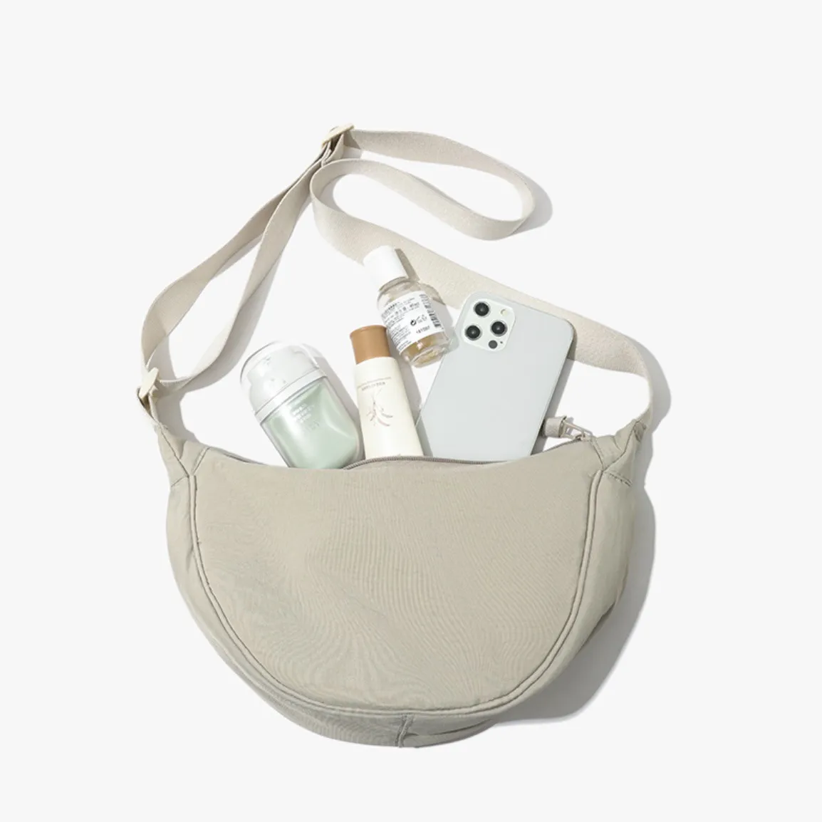 U Family Trendy Nylon Crossbody Bag for Women - Lightweight Small Shoulder Bag, Versatile Dumpling Style for Summer Travel and Daily Use thumbnail 7