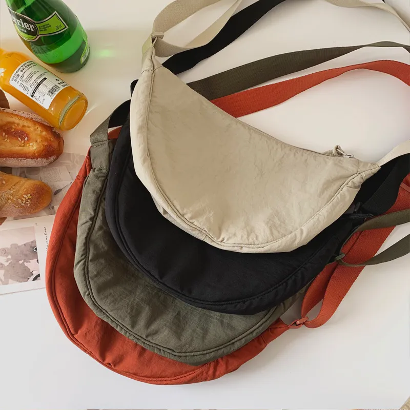 U Family Trendy Nylon Crossbody Bag for Women - Lightweight Small Shoulder Bag, Versatile Dumpling Style for Summer Travel and Daily Use thumbnail 3