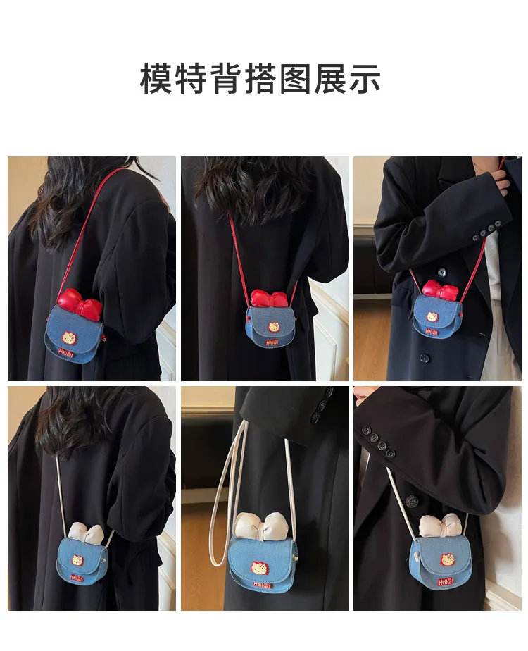 Cute Cartoon Bow Design Fashionable Women's Shoulder Bag & Crossbody Bag - Stylish & Versatile for Daily Use showcase 9