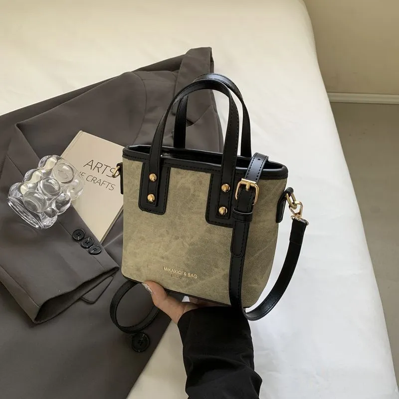Women's Retro Color-Block Crossbody Bag 2026 - Stylish Small Shoulder Handbag for Autumn/Winter Fashion thumbnail 10