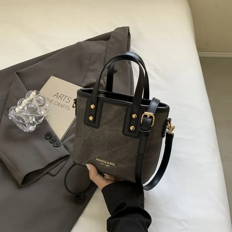 Women's Retro Color-Block Crossbody Bag 2026 - Stylish Small Shoulder Handbag for Autumn/Winter Fashion thumbnail 6