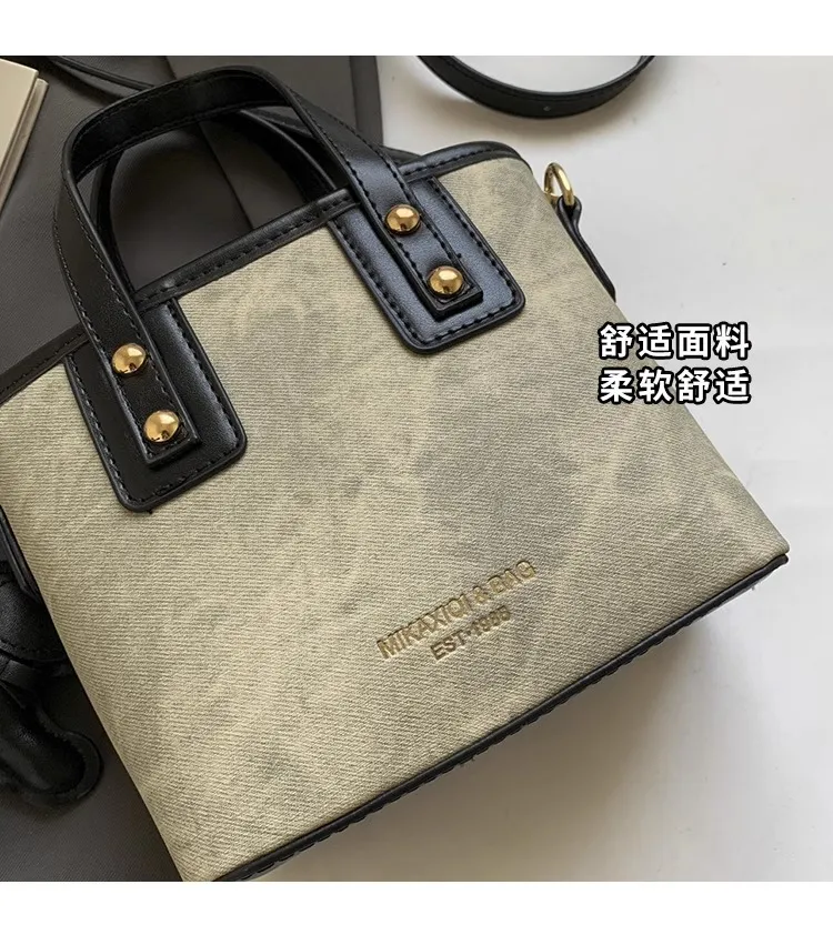 Women's Retro Color-Block Crossbody Bag 2026 - Stylish Small Shoulder Handbag for Autumn/Winter Fashion showcase 4