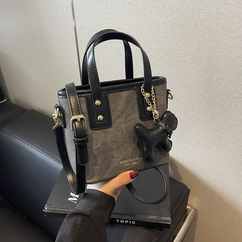 Women's Retro Color-Block Crossbody Bag 2026 - Stylish Small Shoulder Handbag for Autumn/Winter Fashion thumbnail 8