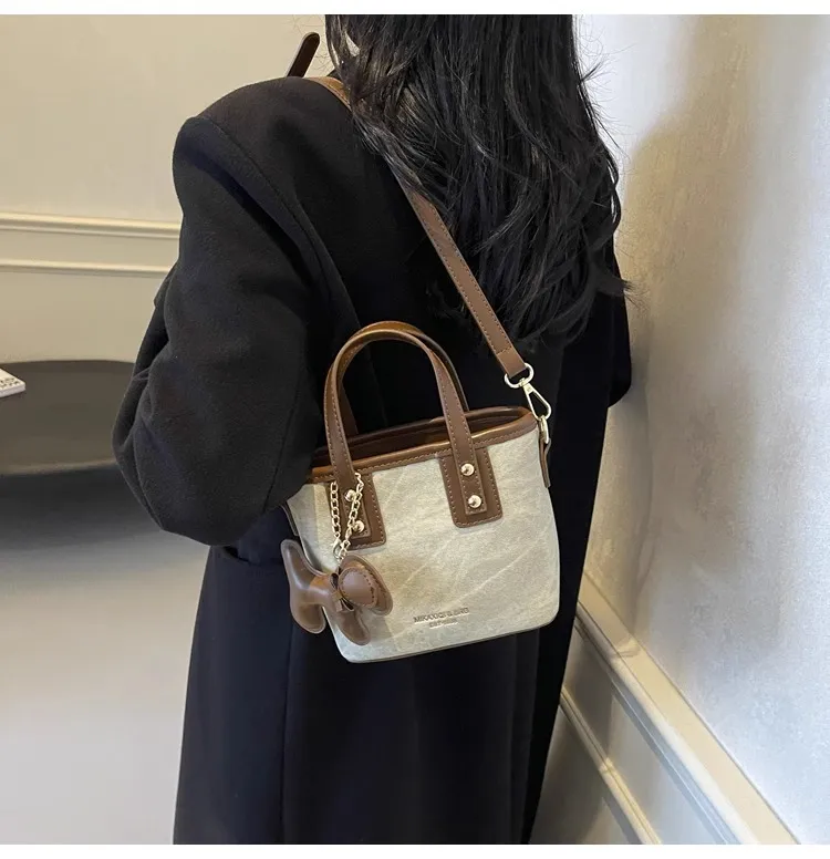 Women's Retro Color-Block Crossbody Bag 2026 - Stylish Small Shoulder Handbag for Autumn/Winter Fashion showcase 19