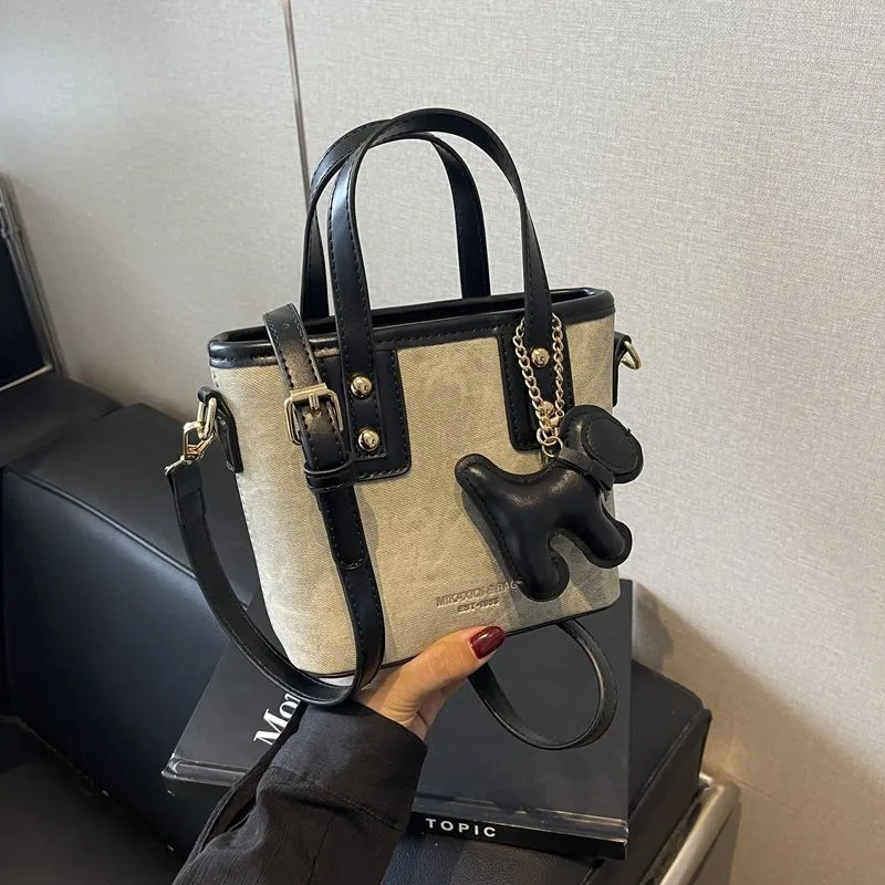 Women's Retro Color-Block Crossbody Bag 2026 - Stylish Small Shoulder Handbag for Autumn/Winter Fashion thumbnail 9