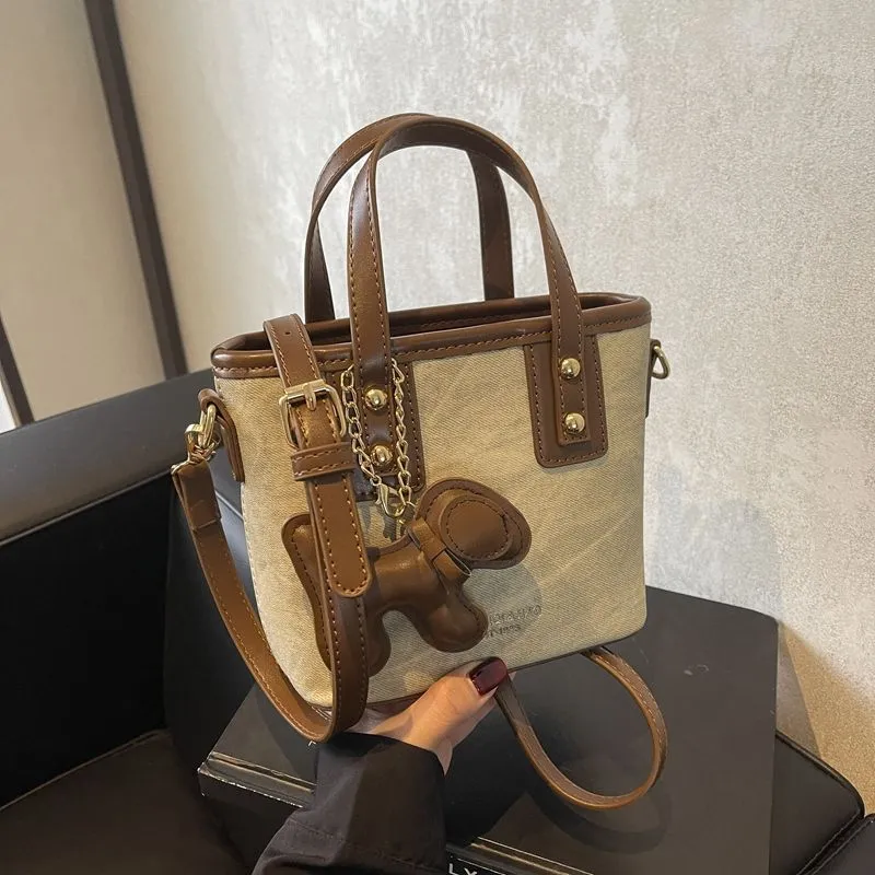 Women's Retro Color-Block Crossbody Bag 2026 - Stylish Small Shoulder Handbag for Autumn/Winter Fashion thumbnail 7