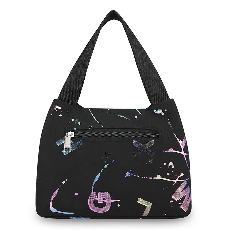 Fashionable Printed Women's Handbag - Large Capacity Work Commute Tote Bag, Portable Mommy Bag for Daily Outings thumbnail 7