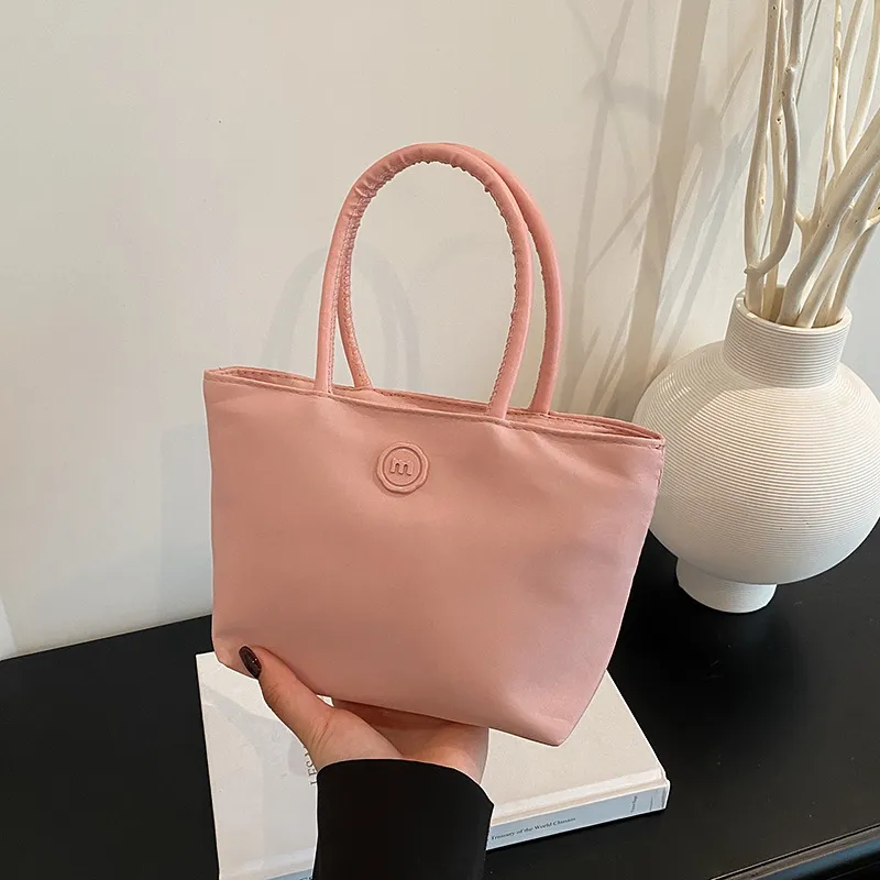 2025 Korean Style Dopamine Versatile Mini Handbag for Women, Nylon Commuter Tote Bag, Chic and Practical for Daily Use - Image 8
