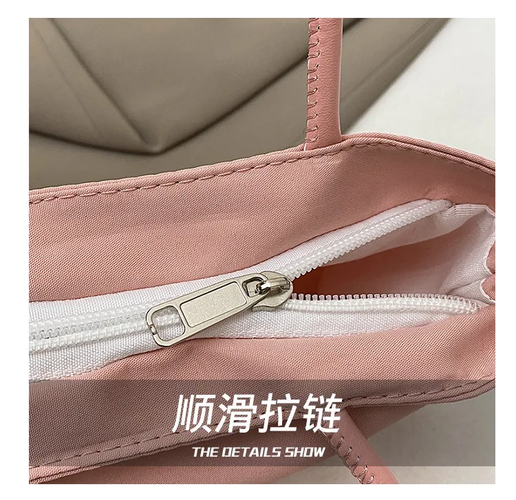 2025 Korean Style Dopamine Versatile Mini Handbag for Women, Nylon Commuter Tote Bag, Chic and Practical for Daily Use showcase 5