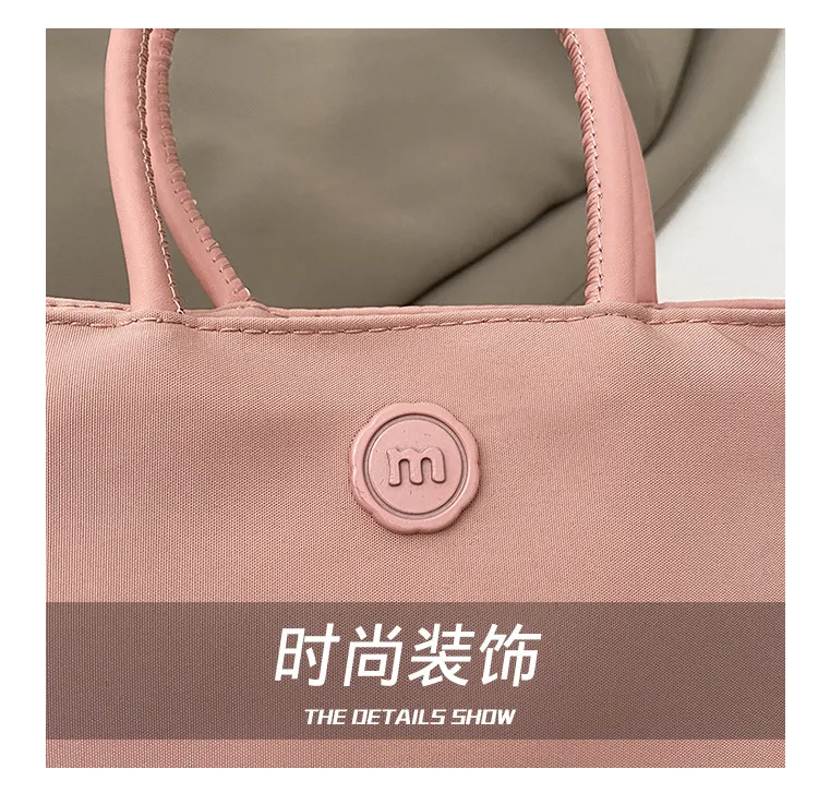 2025 Korean Style Dopamine Versatile Mini Handbag for Women, Nylon Commuter Tote Bag, Chic and Practical for Daily Use showcase 6