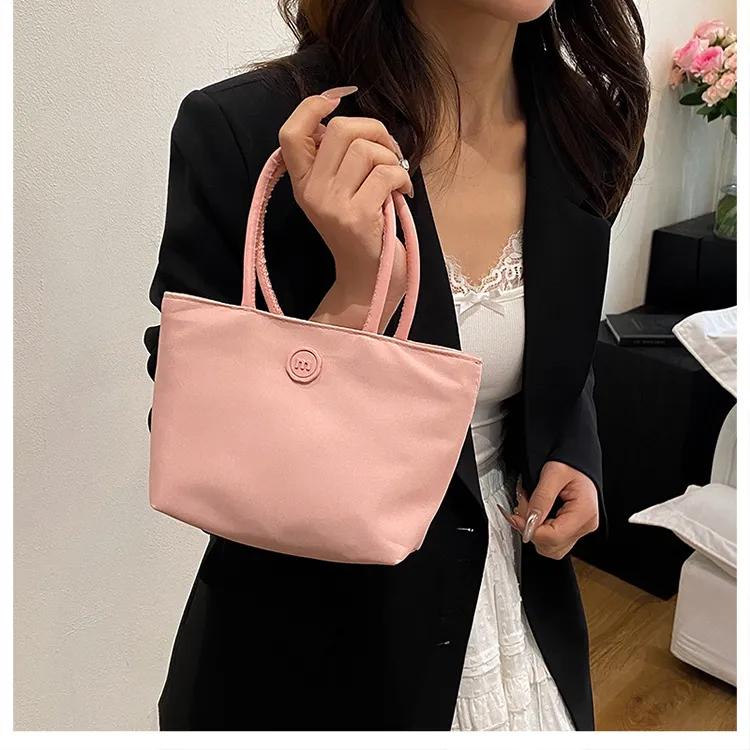 2025 Korean Style Dopamine Versatile Mini Handbag for Women, Nylon Commuter Tote Bag, Chic and Practical for Daily Use showcase 17
