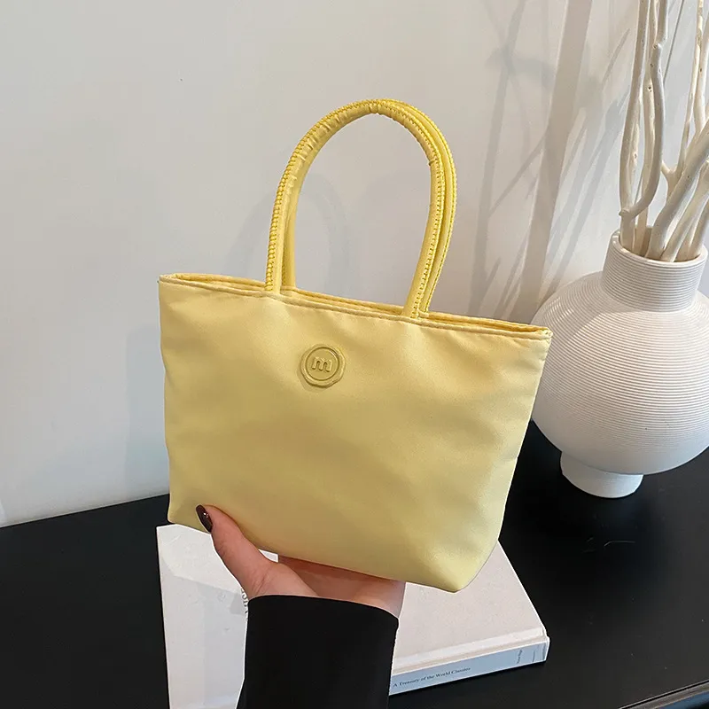 2025 Korean Style Dopamine Versatile Mini Handbag for Women, Nylon Commuter Tote Bag, Chic and Practical for Daily Use - Image 6