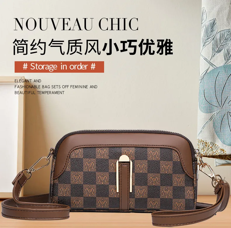 New 2025 Women's Small Shoulder Bag Versatile Coin Purse Phone Holder Clutch Crossbody Bag for Mothers showcase 1