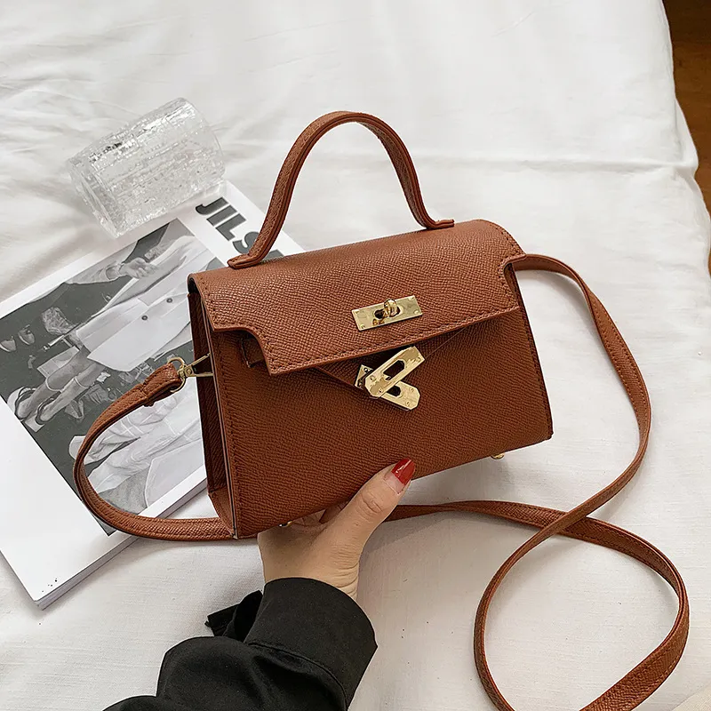 Small Women's Fashion Handbag, Trendy Spring/Autumn Lock Buckle Crossbody Shoulder Bag, Chic Versatile Purse for Ladies thumbnail 8