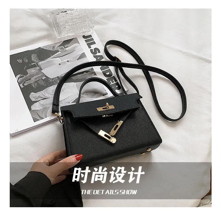 Small Women's Fashion Handbag, Trendy Spring/Autumn Lock Buckle Crossbody Shoulder Bag, Chic Versatile Purse for Ladies showcase 7